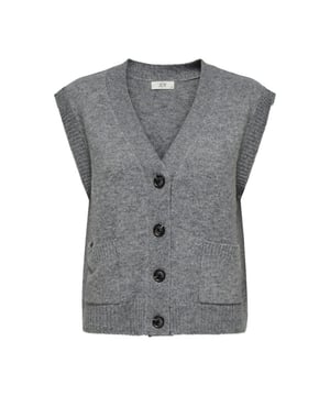 
De grijs melee kleurige spencer dames van Jacqueline de Yong is een must-have item voor jouw wintergarderobe. Deze comfortabele spencer is gemaakt van hoogwaardige materialen, namelijk 85% polyester, 13% acryl en 2% elastaan. Dit zorgt voor een zachte en stretchy fit, waardoor de spencer perfect aansluit op jouw lichaam. De neutrale grijze kleur maakt het eenvoudig te combineren met verschillende outfits. Draag hem bijvoorbeeld over een blouse of t-shirt voor een effortless look. Of style de spencer juist met een stijlvolle rok voor een meer geklede uitstraling. Hoe dan ook, met deze grijs melee spencer ben je verzekerd van een trendy en vrouwelijke look. Bestel hem nu  en geniet van ultiem draagcomfort en een fashionable uitstraling!