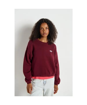
Kleur: CERISIER VINTAGE <br>
Materiaal: 98% cotton, 2% elastane<br>
Lange mouwen sweater met ronde hals