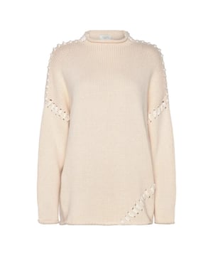 
<p> </p>
<p>Oversized trui met gehaakte details. </p>
<ul>
<li>Stofsamenstelling: 60% katoen, 40% acryl</li>
<li>Pasvorm: valt normaal. Twijfel je over de maat? Neem contact met ons op en we helpen je graag verder! </li>
</ul>
