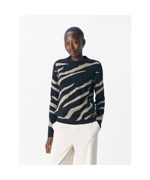 
OBJRAY L/S  KNIT PULLOVER AOP NOOS