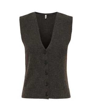 
Only Gilet 15351107 BILLIE in de kleur Donker bruin