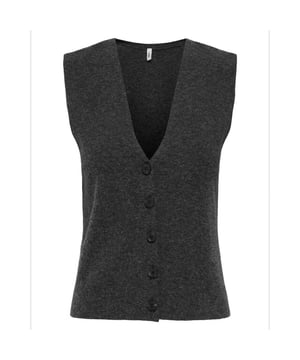 
Only Gilet 15351107 BILLIE in de kleur Donker grijs