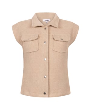 
Zoso Gilet 254Melrose in de kleur Licht beige