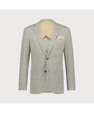 
<p>Dit stijlvolle geruite colbert in beige en grijstinten is de perfecte combinatie van verfijning en moderne klasse. Het subtiele ruitpatroon geeft het jasje een tijdloze uitstraling, terwijl de hoogwaardige stof zorgt voor optimaal draagcomfort. Ideaal voor zowel zakelijke als formele gelegenheden, maar ook stijlvol te combineren met een jeans voor een smart-casual look.<br>
 </p>

<ul>
	<li>Hoogwaardige stof voor een luxe uitstraling en comfort</li>
	<li>Subtiel ruitpatroon in beige en grijs voor een klassieke look</li>
	<li>Slim-fit pasvorm voor een moderne, gestroomlijnde uitstraling</li>
	<li>Perfect te combineren met een chino, pantalon of jeans</li>
</ul>