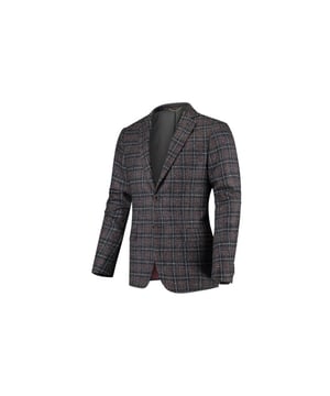 
Dit 100% wollen colbert is voorzien van een ruit dessin. Het handwerk zie je terug in het aansluitende patroon van de ruit over het gehele colbert. Het colbert heeft een viscose lining en is afgewerkt met een notch lapel. De mouw is afgewerkt met 5 functionele kissing buttons. Verkrijgbaar als 3-delig kostuum in combinatie met pantalon Urbain en waistcoat Udo maar ook trendy te dragen op een jeans.