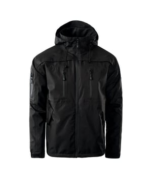 
Materiaal: 100% polyester. Stof: Softshell, Stretch. Ontwerp: Eenvoudig. Stoftechnologie: Ademend, Duurzaam, Waterdicht, Winddicht. Halslijn: Kapitein. Manchet: Haak en Lijn Riem. Mouwtype: Met lange mouwen. Bedrukbaar, afneembare flap. Kapkenmerken: Trekkoord, Gegroeid op de kap. Zakken: 2 borstzakken, 2 zijzakken, 1 mouwzak, rits, ID, holsterzak. Bevestiging: Volledige ritssluiting. Waterdichte classificatie: 5000mm. 3000g/m²/24hrs.