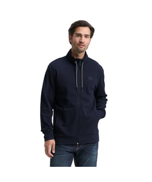 
structured stand-up jacket