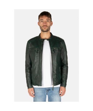 
Groene leren jas heren