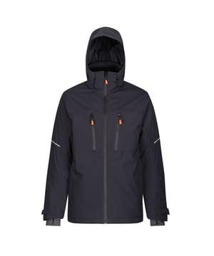 
100% Polyester. Stof: Rekken. Voering: Thermo-Reflect. Ontwerp: Eenvoudig. Stoftechnologie: Ademend, Isotex, Thermo-Guard, Waterdicht. Manchet: Verstelbaar, Stormmanchet. Halslijn: Hoog-Neck. Mouwtype: Met lange mouwen. Reflecterend detail, Shockcord Hem, Getapete naad. Eigenschappen van de kap: Verstelbaar, Verborgen, Gevoerd. Zakken: 1 RFID-blokkeringszak, 2 borstzakken, 2 lagere zakken. Bevestiging: Volledige ritssluiting. Voldoet aan de veiligheidsnorm: EN343:2003 A1:2007 Klasse 3:2.