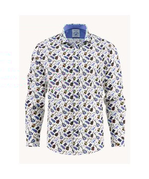 
<p>A Fish Named Fred heren shirt met lange mouwen en een allover print.</p>
<ul>
<li>Modern fit</li>
<li>Borstzakje</li>
<li>97% Katoen/ 3% Elasthan</li>
</ul>