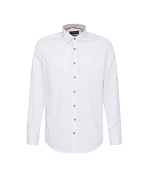 
Bugatti clothing Casual Overhemd LM biedt de perfecte mix van stijl en comfort. Dit witte, effen overhemd met widespread boord en lange mouwen is ideaal voor veelzijdige looks. Met een praktische borstzak en gemaakt van 100% katoen, voelt het zacht en duurzaam aan. Bugatti clothing staat bekend om zijn elegante ontwerpen en hoogwaardige materialen, die klassieke en moderne stijlen naadloos combineren. - Over het merk: Bugatti is de perfecte mix van modern, klassiek en sportief. De beste materialen worden verwerkt met de nieuwste standaardtechnologieën om de Bugatti pasvorm te verzekeren.