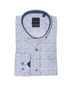 
<p>Heren overhemd met een fris dessin van het label Dutch Bastard.</p>
<ul>
<li>Regular fit</li>
<li>Borstzakje</li>
<li>80% Katoen/20% Polyester</li>
</ul>