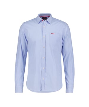 
<p>Dit is zo'n herenshirt dat bij zowat alles past. Dit lichtblauw gestreepte overhemd van NZA is gemakkelijk te matchen met elke kleur.</p>
<ul>
<li>Modern fit</li>
<li>Borstzakje</li>
<li>100% Katoen</li>
<li>Kleurnummer: 1670</li>
<li style="list-style-type: none;"></li>
</ul>