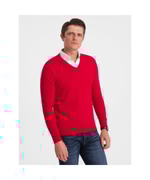 
<p>Heren V-hals sweater met vaste witte overhemd kraag erin. De <a href="https://italian-style.nl/heren/truien-vesten/truien">heren trui</a> met vaste overhemd boord is gefabriceerd van elastische katoen, dit geeft een comfortabel draaggevoel. Deze pullover met V-hals heeft een normale pasvorm. Je kunt de sweater dus gelijk prima over een T-shirt of hemd aankleden. De overhemd kraag zit vast aan de trui en is netjes afgewerkt. Geen last meer dus van een niet goed zittend overhemd onder een trui en toch die nette uitstraling.</p>
<p>Pasvorm: Normal Fit<br />
Materiaal: 80% Katoen, 20% Nylon<br />
Kleur: Kerst rood<br />
Categorie: All season<br />
Sluiting: Knoop<br />
Patroon: Effen</p>
<p>Hoogte model: 189 cm<br />
Het model presenteert het product in maat: M</p>
<div class="">Artikelnummer: ROMANA - 0026-4</div>