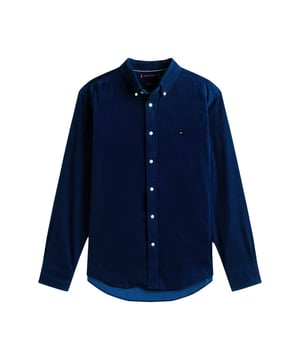 
Tommy Hilfiger Overhemd lange mouw MW0MW40486 in de kleur Donker blauw
