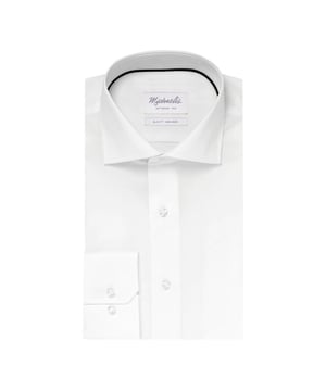 Ook helemaal fan van Michaelis? Scoor dan dit prachtig item uit de nieuwe collectie van Michaelis. 
<meta charset="utf-8">
<p>Effen wit overhemd van Michaelis in een fine twill weving, luchtig en ademend. Geschikt voor zowel zakelijk als casual gebruik<span>, de basic om in de kast te hebben hangen</span>. Het overhemd heeft een getailleerde pasvorm en bestaat voor 100% uit katoen. Uiteraard is het shirt helemaal strijkvrij.</p>
<ul>
<li>Perfecte pasvorm</li>
<li>100% katoen</li>
<li>Strijkvrij</li>
</ul>