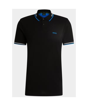 
BOSS Green Polo korte mouw Zwart Paul 10255848 01 50506193/004 met artikelcode50506193/004 .  van het materiaal 92% Katoen / 8% Elastaan. Extra specificaties: , , , , kleur Zwart.