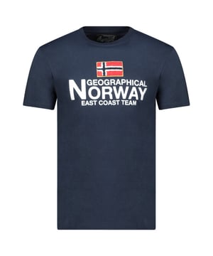 
Heren t-shirt van het merk Geographical Norway. De shirts van Geographical Norway zijn gemaakt van 100% katoen, en hebben een normale pasvorm. Het zachte katoen zorgt voor een heerlijk draagcomfort.