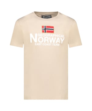 
Heren t-shirt van het merk Geographical Norway. De shirts van Geographical Norway zijn gemaakt van 100% katoen, en hebben een normale pasvorm. Het zachte katoen zorgt voor een heerlijk draagcomfort.