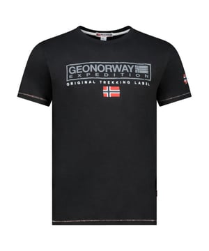 
Heren t-shirt van het merk Geographical Norway. De shirts van Geographical Norway zijn gemaakt van 100% katoen, en hebben een normale pasvorm. Het zachte katoen zorgt voor een heerlijk draagcomfort.