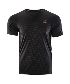 
100% Polyester. Stof: In elkaar grijpend. Ontwerp: Logo, Tekst, Golfpatroon. Hals: Crew Neck. Mouwtype: Korte mouwen. Laser gesneden. 135gsm. M: 40 in. L: 44 in. XL: 48 in. XXL: 52 in.