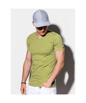 
<p>Effen T-shirt voor mannen | Normale pasvorm | Lichte Stretch | Basic</p>
<p>Basic heren t-shirt met v-hals van het Italiaanse stijl merk Omb fashion Italië. Dit mannen t-shirt met korte mouw heeft een normale pasvorm.</p>
<p>Materiaal: 50% Katoen, 50% Polyester</p>
<p>Kleur: Olive</p>