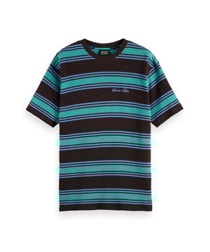 
Scotch & Soda T-shirt korte mouw 181566 in de kleur Donker bruin