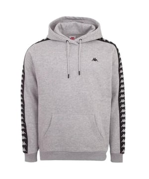 
80% Katoen, 20% Polyester. Stof: Jersey, Gebreid, Zacht Aanrakend. Ontwerp: Contrasterende details, Logo. Eigenschappen capuchon: Verstelbaar, Koord, Opgenaaid. Hem: Ribben. Halslijn: Kapitein. Mouwtype: Met lange mouwen. Manchet: Ribbel. Zakken: 1 Kangoeroezak. Bevestiging: Trek aan de achterkant. XXL: 45 in.