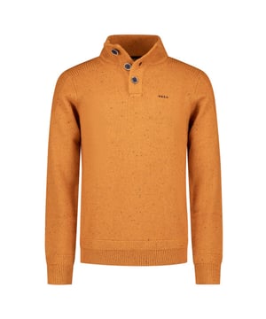 
<p>Vlotte heren pullover met een staande kraag voorzien van een knoopsluiting. Deze N.Z.A. heren trui is gemaakt van een mooie gemêleerde katoen-mix.</p>
<ul>
<li>Modern fit</li>
<li>56% katoen/ 26% acryl/ 18% polyester</li>
</ul>
