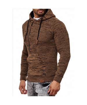
<p>Stoere Trui / Hoody voor heren van het stijlvolle Italia Mode merk Rusty Neal. Deze gebreide trui heeft een nette uitstraling, maar is ook zeer geschikt als casual look.</p>
<p>- Pasvorm: Slim Fit</p>
<p>- Materiaal: 100% Polyacryl</p>
<p>- Kleur: Camel / Navy</p>