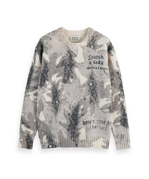 
Scotch & Soda Pullover 181349 in de kleur Wit