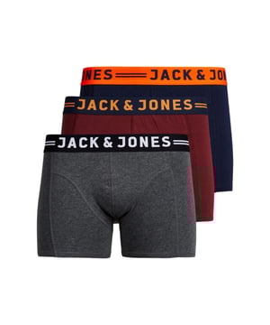 
Set van 3 Jack and Jones zwarte boxershorts voor kinderen. De JACLICHFIELD jongens boxershorts bevat 3 effen kleuren met korte pijpen en elastische waistband.