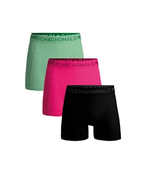
<p>Ervaar ultiem comfort en stijl met Muchachomalo katoenen boxershorts. Gemaakt van hoogwaardig katoen, bieden deze boxershorts een ongeëvenaarde zachtheid. Het ademende materiaal zorgt voor een fris gevoel de hele dag door, terwijl de nauwsluitende pasvorm optimale ondersteuning biedt.</p>
<p>Of je nu een actieve dag hebt of ontspant, Muchachomalo boxershorts houden je comfortabel en zelfverzekerd. Kies voor kwaliteit, kies voor Muchachomalo.</p> Materiaal: 95% Cotton / 5% Elastane - 210 gram 
Wasinstructies: type:root,children:type:list,listchildren:Wassen op 30 graden,Niet in de droger,Strijken op matig warme stand (2 stippen) Kleur: Zwart,Roze,Groen