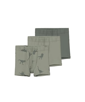 
Deze set jongens boxershorts bestaat uit 3 boxers in effen kleuren groen, waarvan één met gave dinoprint. De boxers zijn voorzien van een elastische waistband voor optimaal draagcomfort. Gemaakt van 95% jersey katoen en 5% elastaan, jersey is een lichte, rekbare stof met een zacht oppervlak aan de buiten en binnenkant voor een comfortabel gevoel en bewegingsvrijheid.