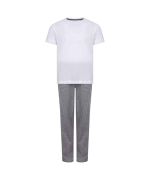 
85% Katoen, 15% Viscose. Stof: Heather. Ontwerp: Eenvoudig. Hals: Crew Neck. Taille: Koord, Elastisch. Mouwtype: Korte mouwen, omgeslagen. Bevestiging: Pull-On. Inhoud: T-shirt, Broek. Duurzaamheid: Oeko-Tex Standaard 100 Gecertificeerd. 7-8 jaar: 28 in. 9-10 jaar: 31 in. 11-13 jaar: 33 in. 3-4 jaar: 24 in. 5-6 jaar: 26 in.