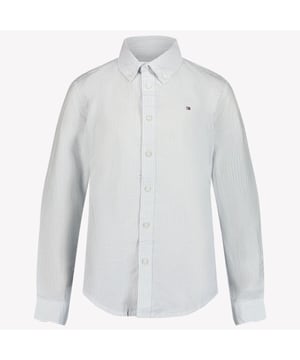 
Tommy Hilfiger KN0KN09605 kinder overhemd licht blauw - ps25 blouse lm flag - zomer 2025