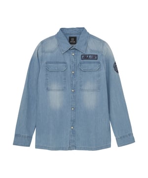
Indian Blue Jeans Zomer shirt jongens - blauw - denim badge

Materiaal 100% katoen