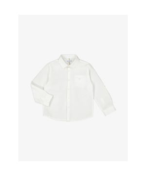 
Kinder linnen shirt voor jongens van Maryoral in de kleur wit. Mooie nette jongen bloes voor een feestje en/of communie.