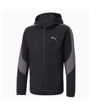 
Puma Evostripe Jongens Jack 

 Dit EVOSTRIPE jack ziet er niet alleen megastrak uit, het is ontworpen om je de hele dag koel, comfortabel en flexibel te houden. De gearticuleerde lijnen en raglanmouwen bieden maximale bewegingsvrijheid. Een combinatie van dryCELL-technologie en een miDori® bioWick-afwerking zorgt voor uitstekende zweetafvoerende efficiëntie.

 Puma Evostripe Kinder Vest Zwart

 Het vest heeft een flatterende en slanke pasvorm met een afgeronde verlaagde zoom aan de achterkant zodat het goed je rug bedekt, ook bij actieve activiteiten. De elastische band met logo op de mouwbooden en de warmteoverdracht met het PUMA Cat-logo op de borst wordt de stijl naar een hoger niveau getilt. De hoodie is gemaakt van gerecyclede materialen.

 Pluspunten:

 + Halslijn met capuchon 
+ Ritssluiting met kinbeserming
+ Zijzakken met ritssluiting