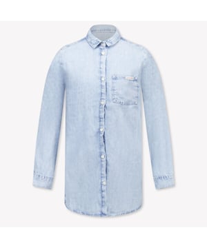 
Calvin Klein IG0IG02940 kinder overhemd licht blauw - s25 jeansblouse - zomer 2025