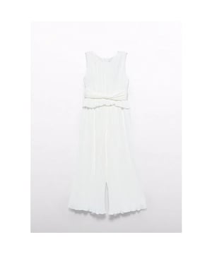 
Abel & Lula Zomer jumpsuit geplooid meisjes - creme wit

Materiaal