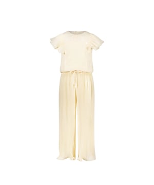 
Le Chic Meisjes jumpsuit plisee- Kesra - Pearled ivoor wit

Materiaal 60%RPE,40%VI