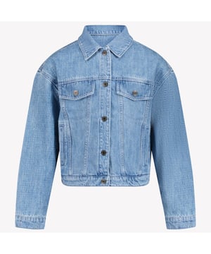 
W60425 Z10 BLUE SS25<br>Jasje versierd met strasssteentjes<br><ul>indigoblauw</ul><ul>knoopsluiting aan de voorkant</ul><ul>manchetten met knopen</ul><ul>twee borstzakken met klep</ul><ul>logopatch op de achterkant</ul><ul></ul><ul></ul><ul></ul><ul></ul><ul></ul><br>Marc Jacobs Kids