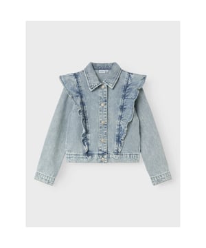 
Name it zomer spijkerjas meisjes - licht blauw bleached denim - Nkflana

Materiaal 80% katoen, 20% biologisch katoen