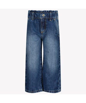 
Guess K5RA01 D5D90 kinderjeans blauw - ps25 jeans wideleg glitter - zomer 2025