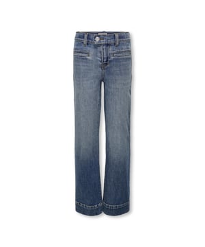 
De perfecte jeans voor meisjes is hier! Met deze blue denim kleurige jeans loose fit meisjes van het populaire merk Kids Only zal jouw dochter zich helemaal trendy voelen. Gemaakt van 99% katoen en 1% elastaan, biedt deze broek niet alleen een stoere uitstraling, maar ook optimale comfort en flexibiliteit. De loose fit zorgt voor een nonchalante look, terwijl de stevige stof ervoor zorgt dat de broek lang meegaat. Een must-have voor elke meisjesgarderobe. Shop nu en laat jouw kleine fashionista stralen in deze prachtige jeans!