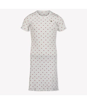 
Guess J5GK02 KCSQ4 kinderjurk wit - s25 jurk km kersen - zomer 2025