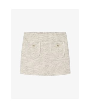 
Mayoral meisjesrok van beige tweed stof.