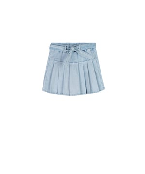 
NoNo zomer skort meisjes - denim blauw - plooien - Sella

Materiaal 75% katoen,23% polyesther,  2% elastaan