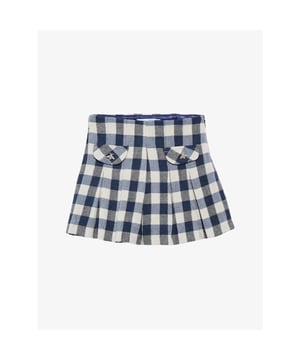 
Skort voor meisjes van het merk Abel & Luna in de kleuren wit en blauw met zak-detail op de voorkant. 